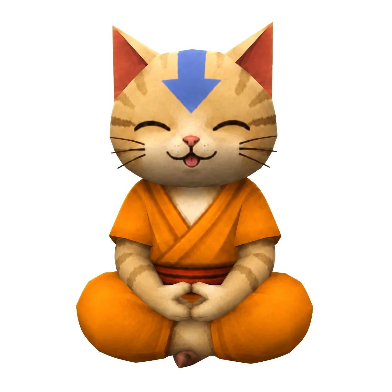 Avatar Cat meditating